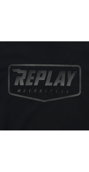 REPLAY MOTORCYCLE ガーメントダイ ロゴプリントTシャツ 詳細画像